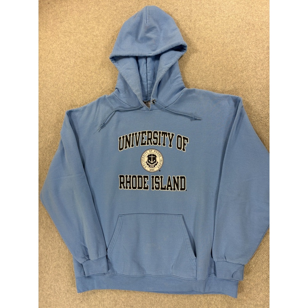 Rhode Island Rams Champion Screened Logo Campus Hoodie Sweatshirt (Men's XL)